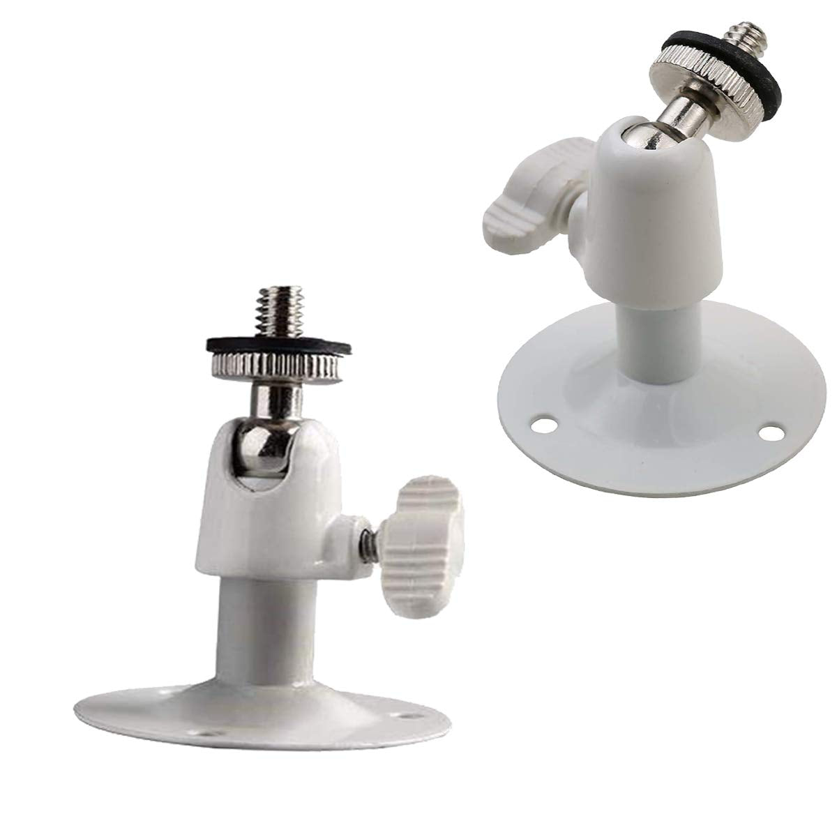 Lylgo (Pack Of 2) Camera Bracket Mount Metal Outdoorindoor Use Security Housing Bracket For Cctv Suvellicance System White Mount