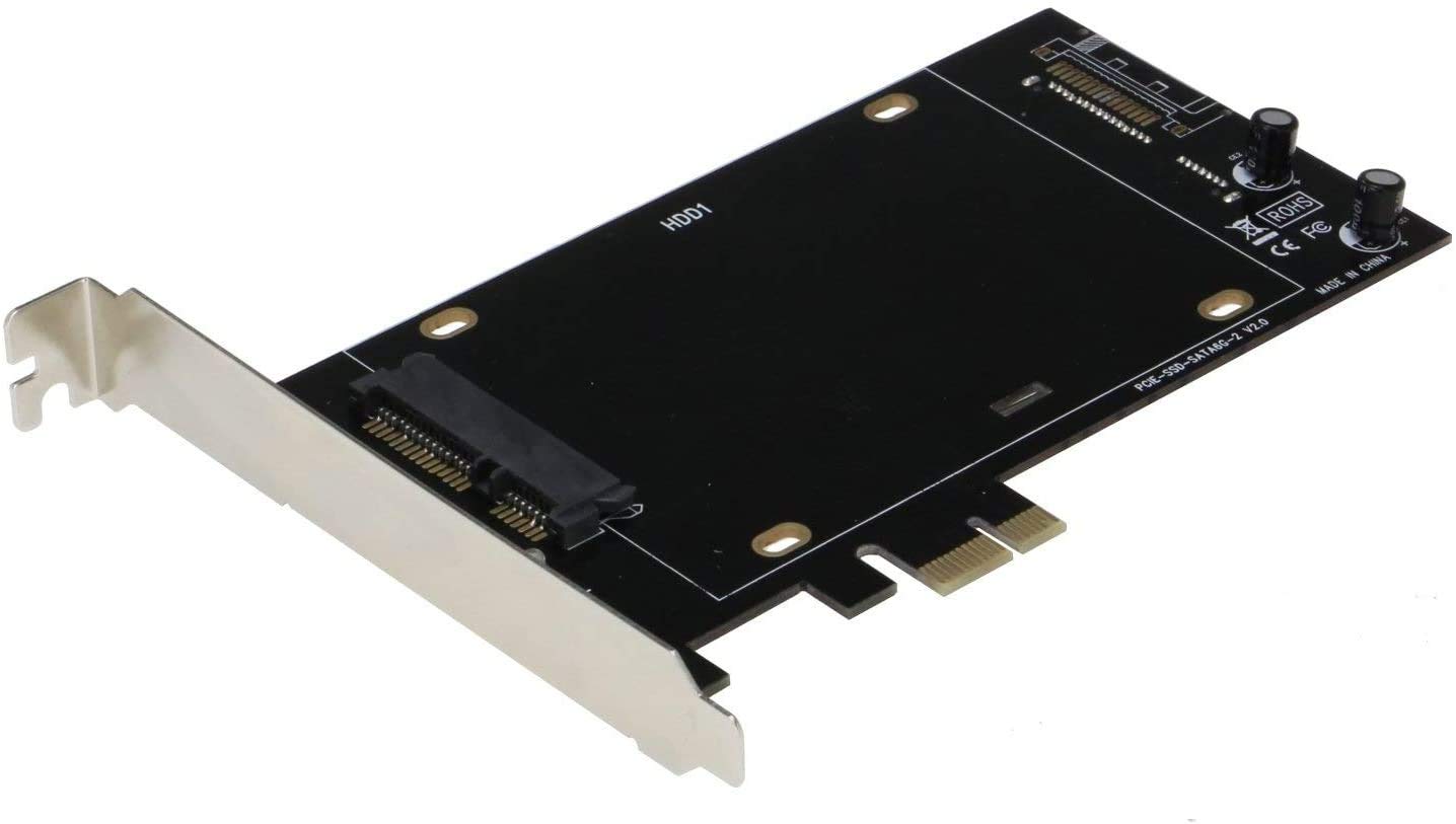 Ssd Version Sedna Pci Express (Pcie) Dual 2.5 Inch Sata Iii (6G) Ssd Adapter (Shor ...