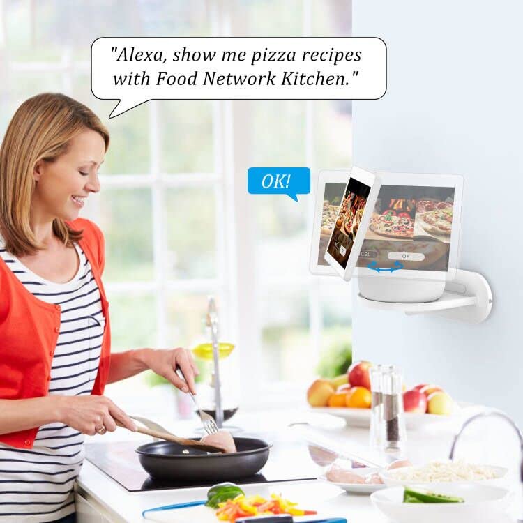 Plusacc Show 10 Wall Mount Stand   Holder Mount For Echo Show 10 3Rd Gen, Space Saving Alexa Echo Show 10 Accessories Bracket Sh