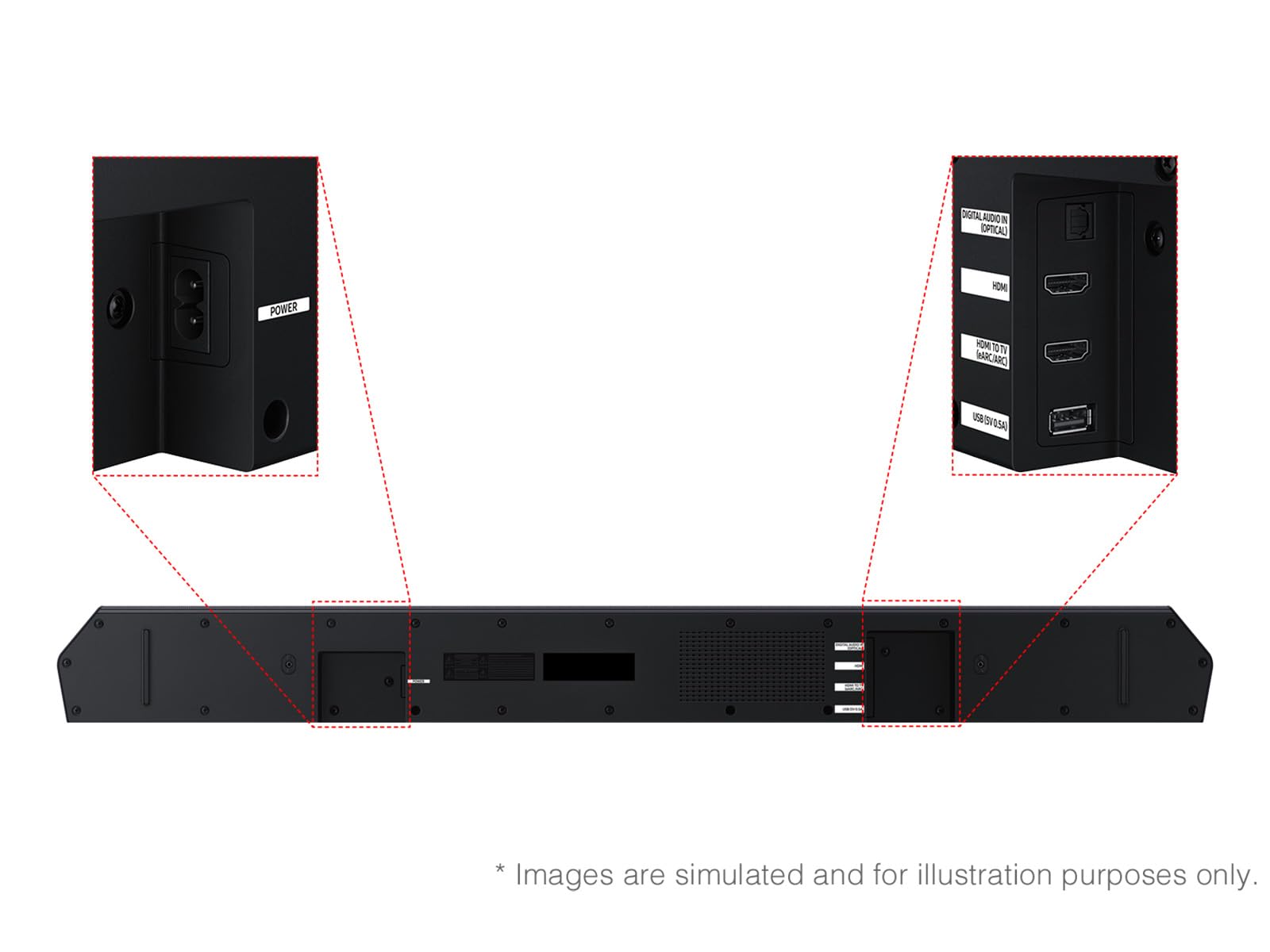 Samsung Q-Series Soundbar Hw Q600F 3.1.2 Ch Subwoofer (2025 Model) Spacefit Sound Pro, Q-Symphony, Adaptive Sound