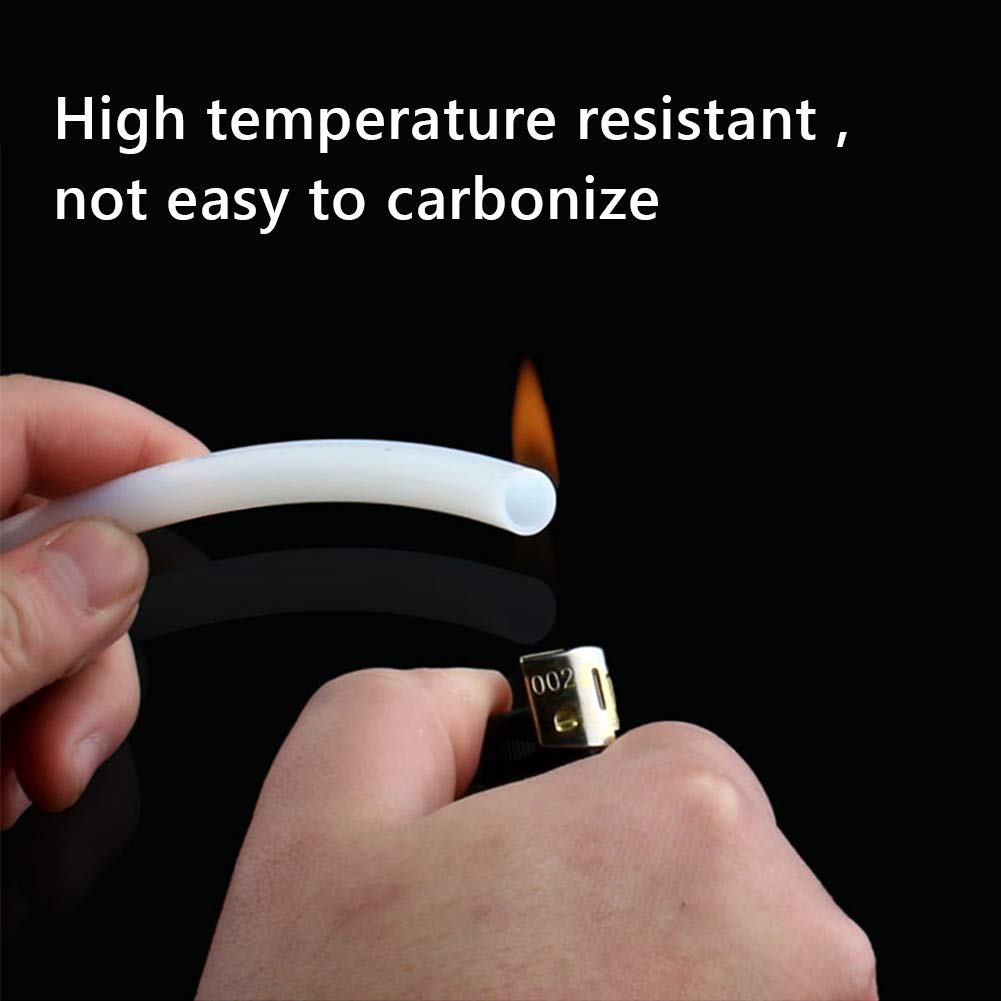 Quickun Ptfe Teflon Tubing Tube, 2Mm Id X 4Mm Od Teflon Tube For 1.75 Filament Bowden 3D Printer, 3.3Ft Length