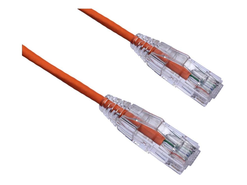 Axiom 2Ft Cat6 Bendnflex Ultra-Thin Snagless Patch Cable 550Mhz (Orange)