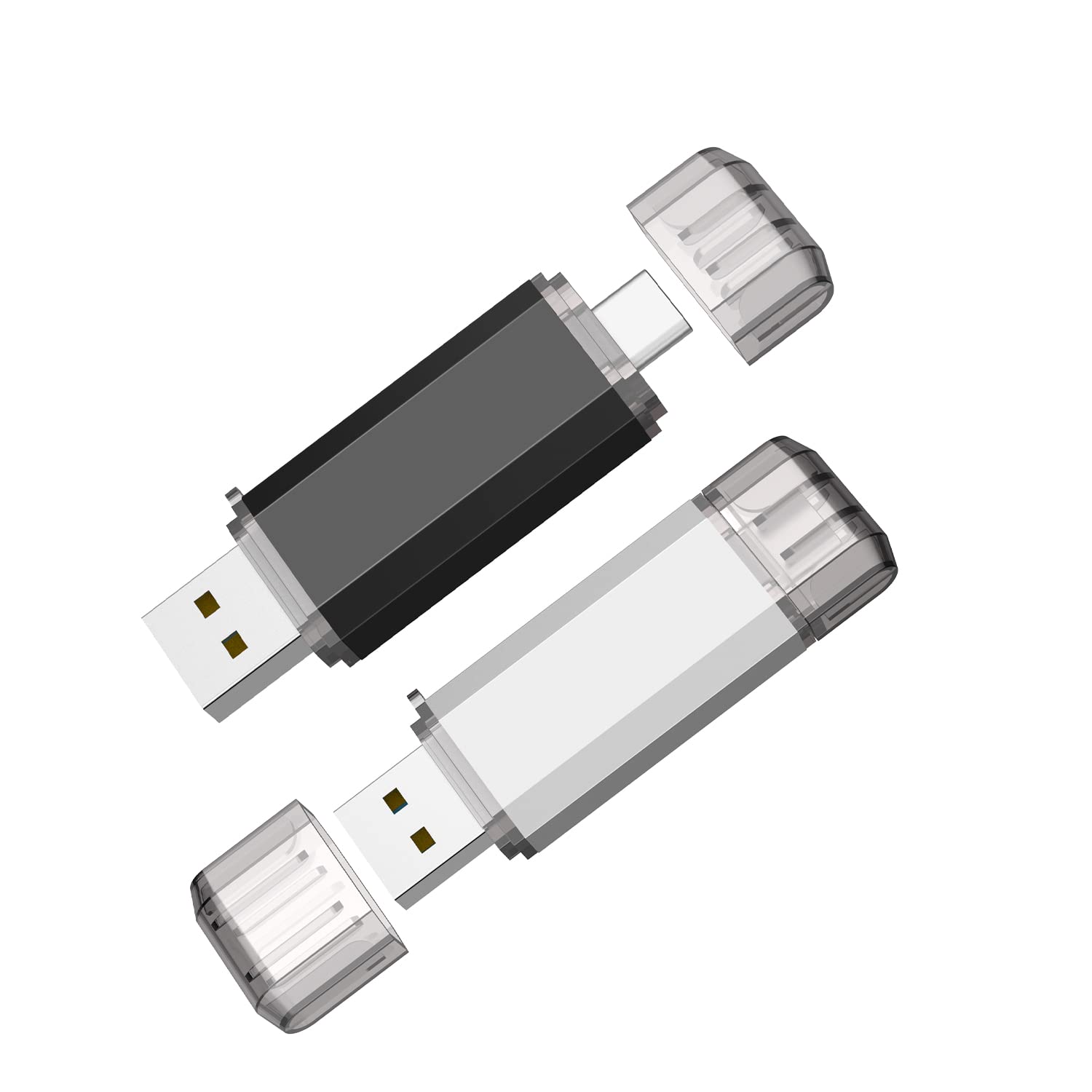 Vansuny 2 Pack 128Gb Usb C Flash Drive 2 In 1 Otg Usb 3.0 + Usb C Memory Stick With Keychain Dual Type C Usb Thumb Drive Photo S