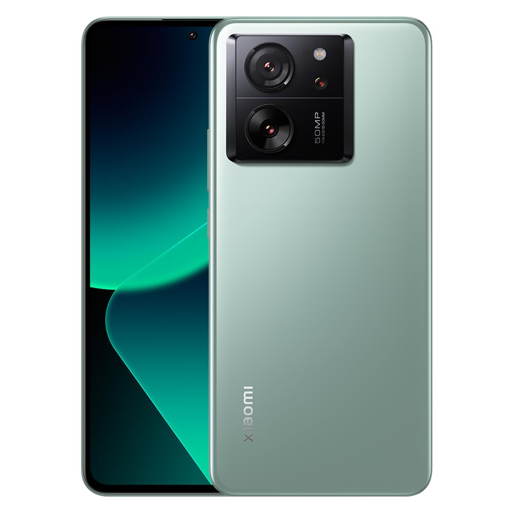 Xiaomi 13T 5G + 4G Lte (For Tmobile Mint Tello Global) (256Gb + 12Gb) Global Unlocked Worldwide 50Mp Triple Pro Camera 6.36 144Mhz (Meadow Green)