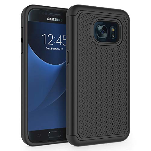 Galaxy S7 Case, Syoner [Shockproof] Defender Protective Phone Case Cover For Samsung Galaxy S7 (5.1'', 2016) [Black]