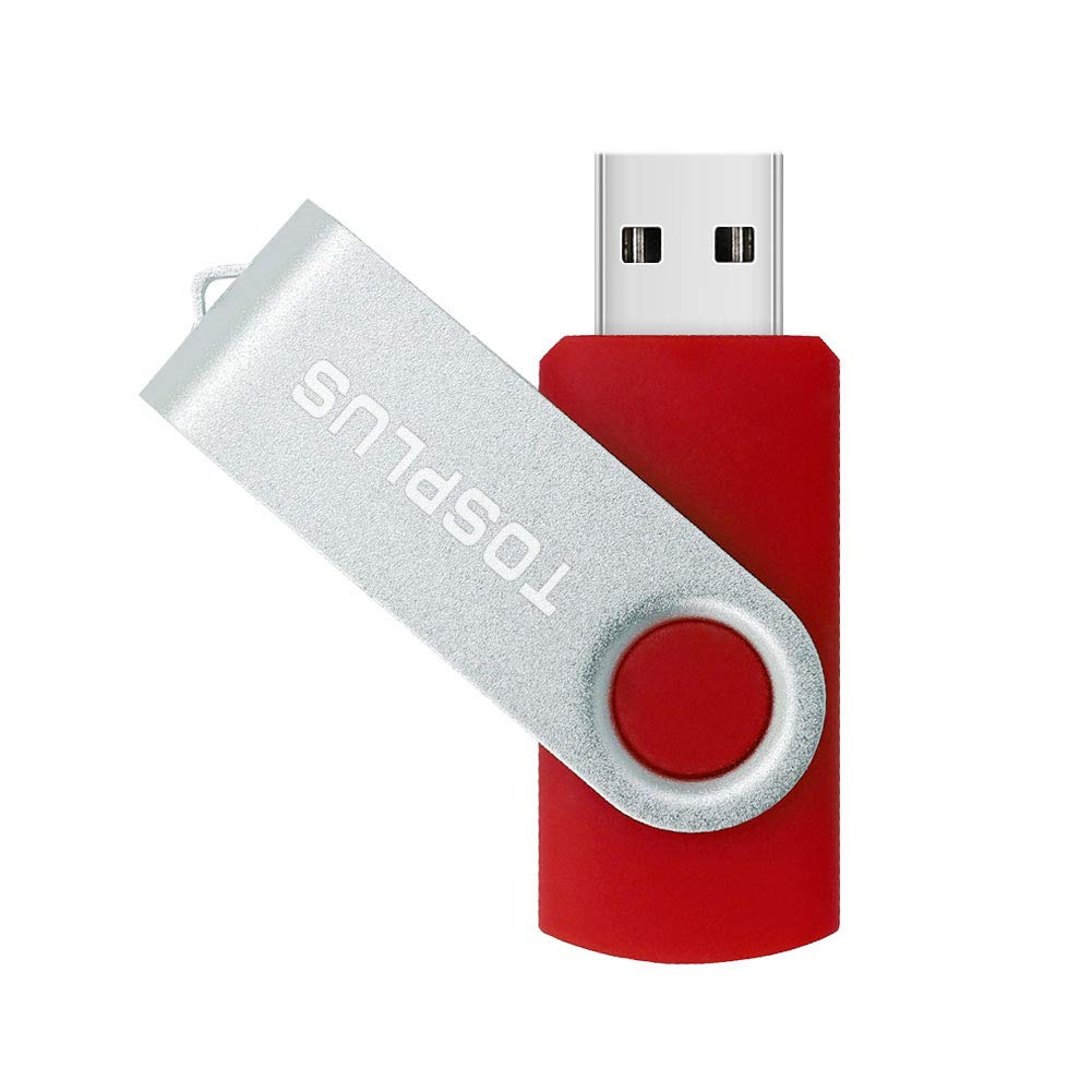 Tosplus 5Pack 32Gb Usb 2.0 Flash Drive Thumb Drives Memory Stick Jump Drive Zip Drive (Black/Green/Blue/Red/Yellow)