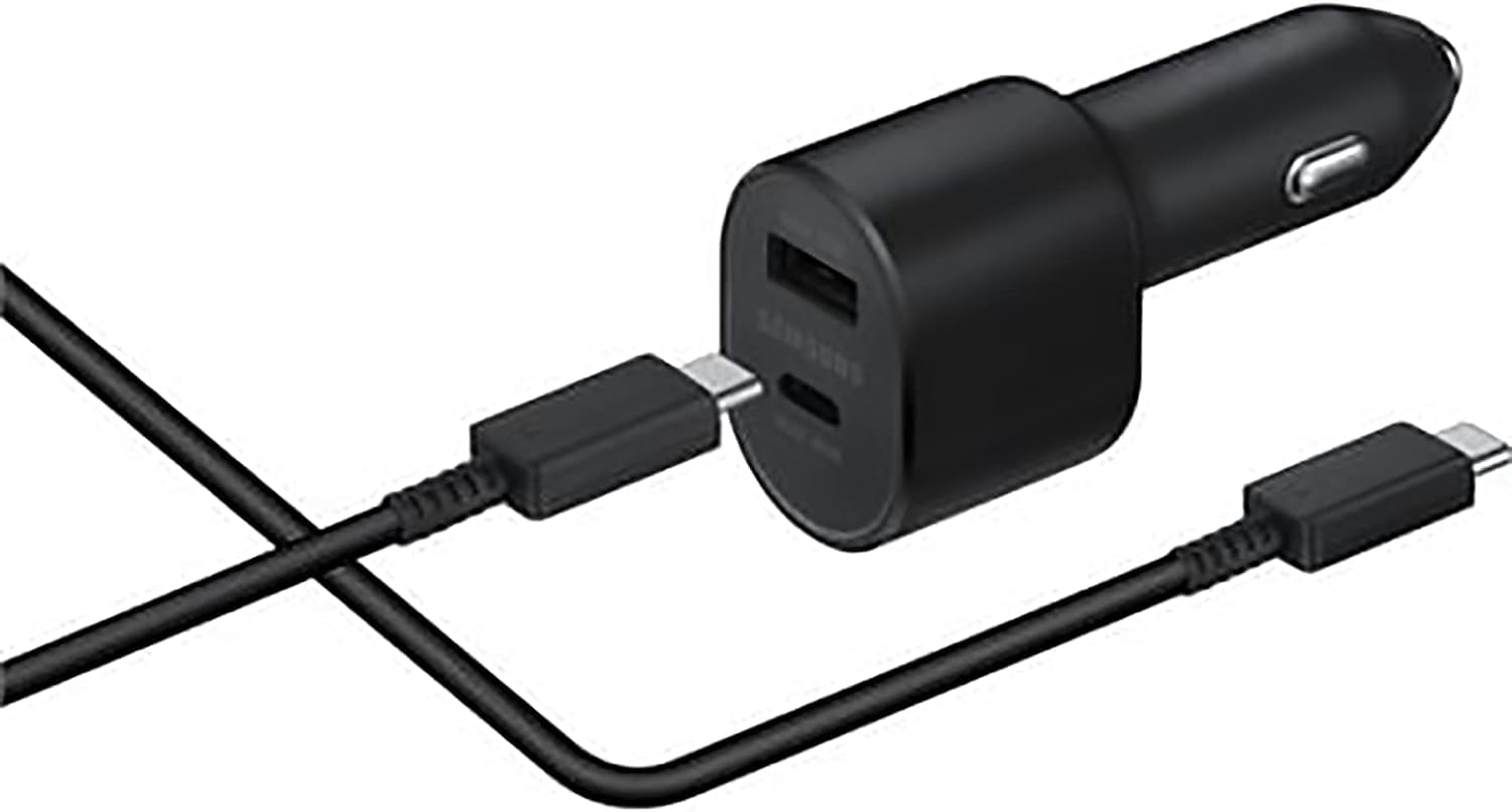 Samsung Super Fast Dual Car Charger Usb (45W+15W) Two Ports Ep-L5300 Black