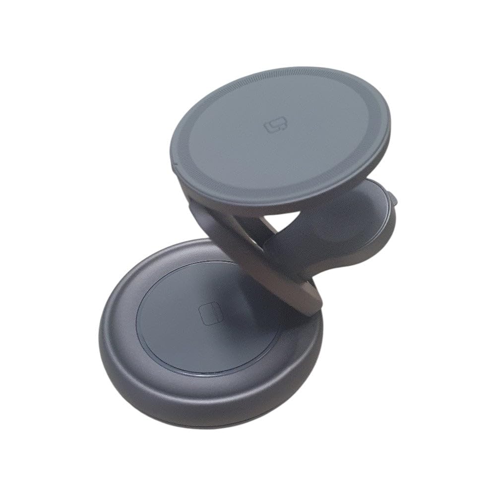 3in1 360 Round Foldable Magnetic Wireless Charger for Phone Watch and Earphones