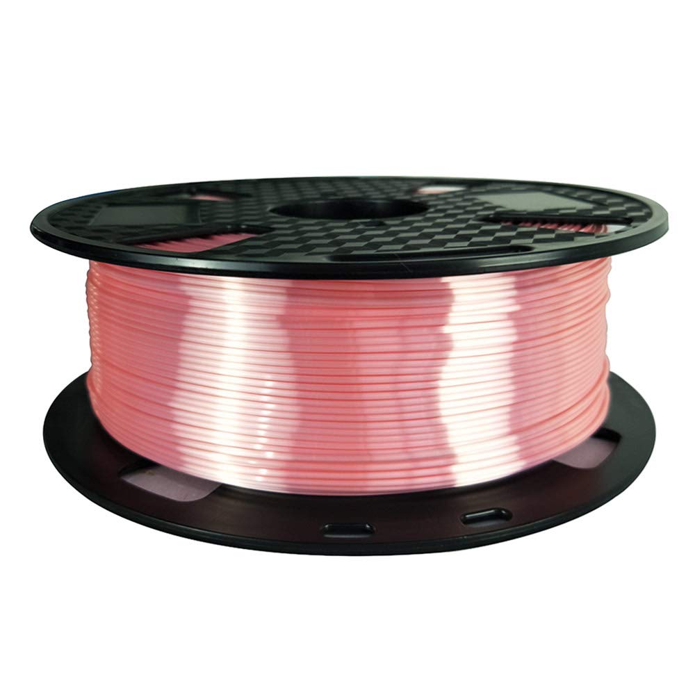 Silk Pink Pla 3D Printing Filament 1.75 Mm 1Kg 2.2 Lbs Spool Shine Silky Shiny Metallic Metal Rose Gold Pla Filament Cc3D