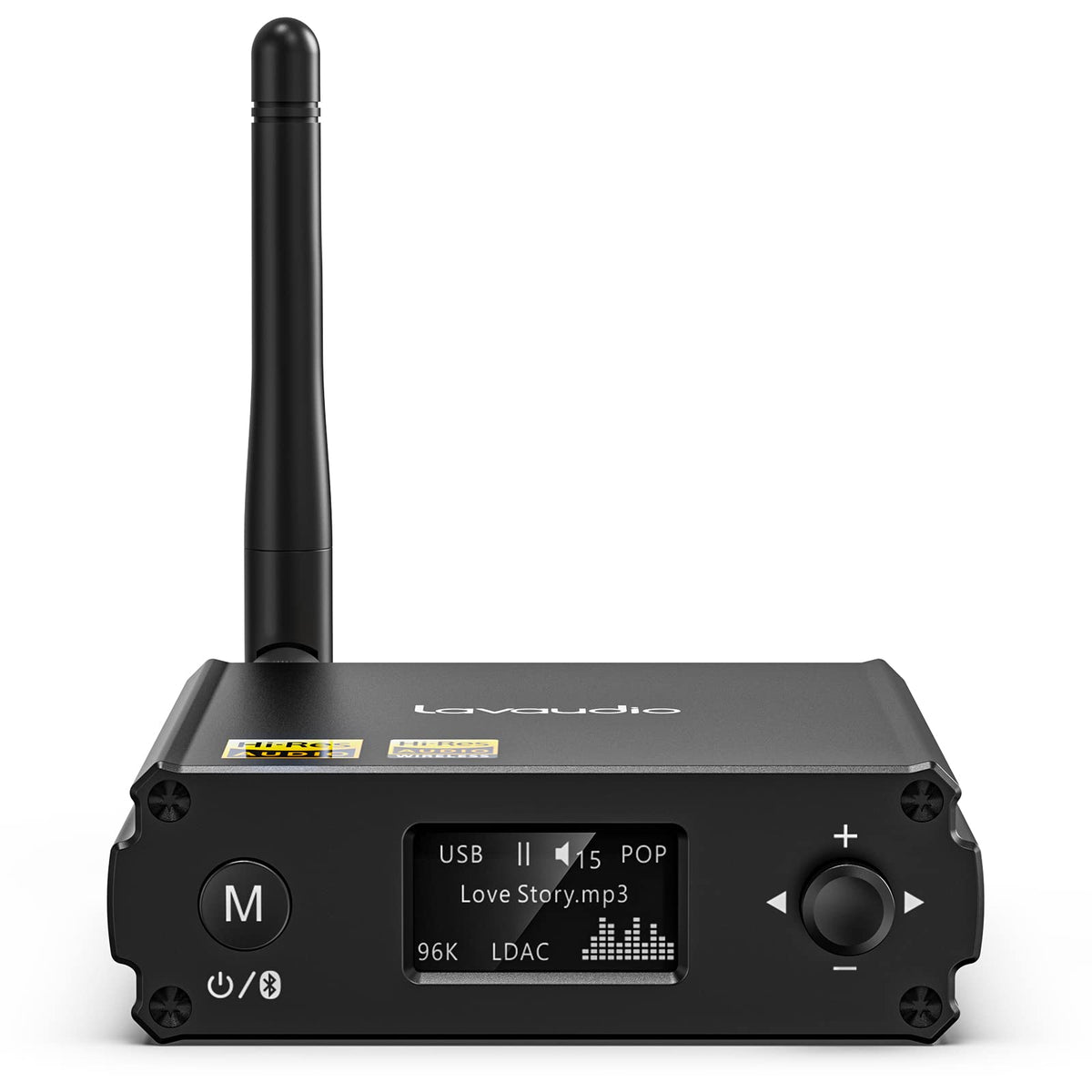 1Mii Bluetooth Adapter For Stereo Receiver W/Ldac, Bluetooth 5.1 Hi Res Audio Receiver For Speakers W/Audiophile Dac/Aptx Hd/Low