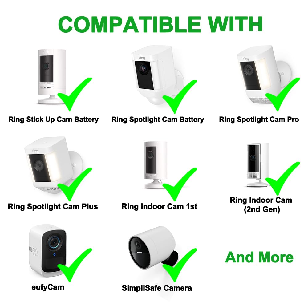 26Ft Power Adapter And Cable For Ring Camera, Ring Stick Up Cam Battery, Ring Spotlight Cam Battery/Pro/Plus, Blink Outdoor 4 (4