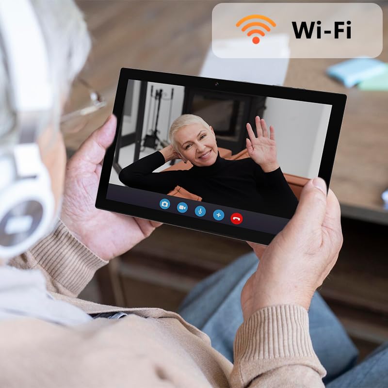 Tablet 2 In 1 Tablets 10 Inch Android 14 Tablet Set With Keyboard Case Mouse Stylus 8Gb+64Gb/1Tb Expansion Tablets 10.1  Touch S