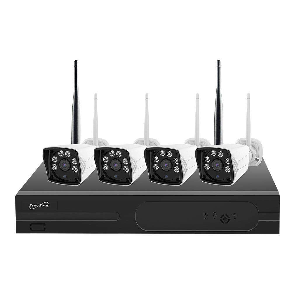 Supersonic 4 Camera Wireless Security System (Sc5004Nvr)