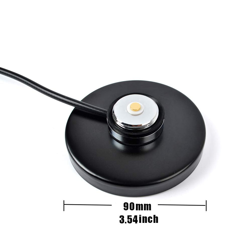 Hys Universal Nmo Magnetic Base Mount Mobile Antenna Nmo To Bnc Male Connector W/5M(16.4Ft) Rg 58 Coaxial Cable For Bnc Hf/Vhf/U