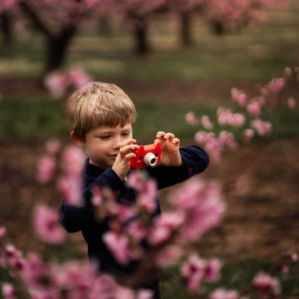 Kidamento Kids Digital Camera & Video Camcorder, Soft Bpa Free Silicone Casing, 32Gb Memory Card   Model C   Akito The Fox