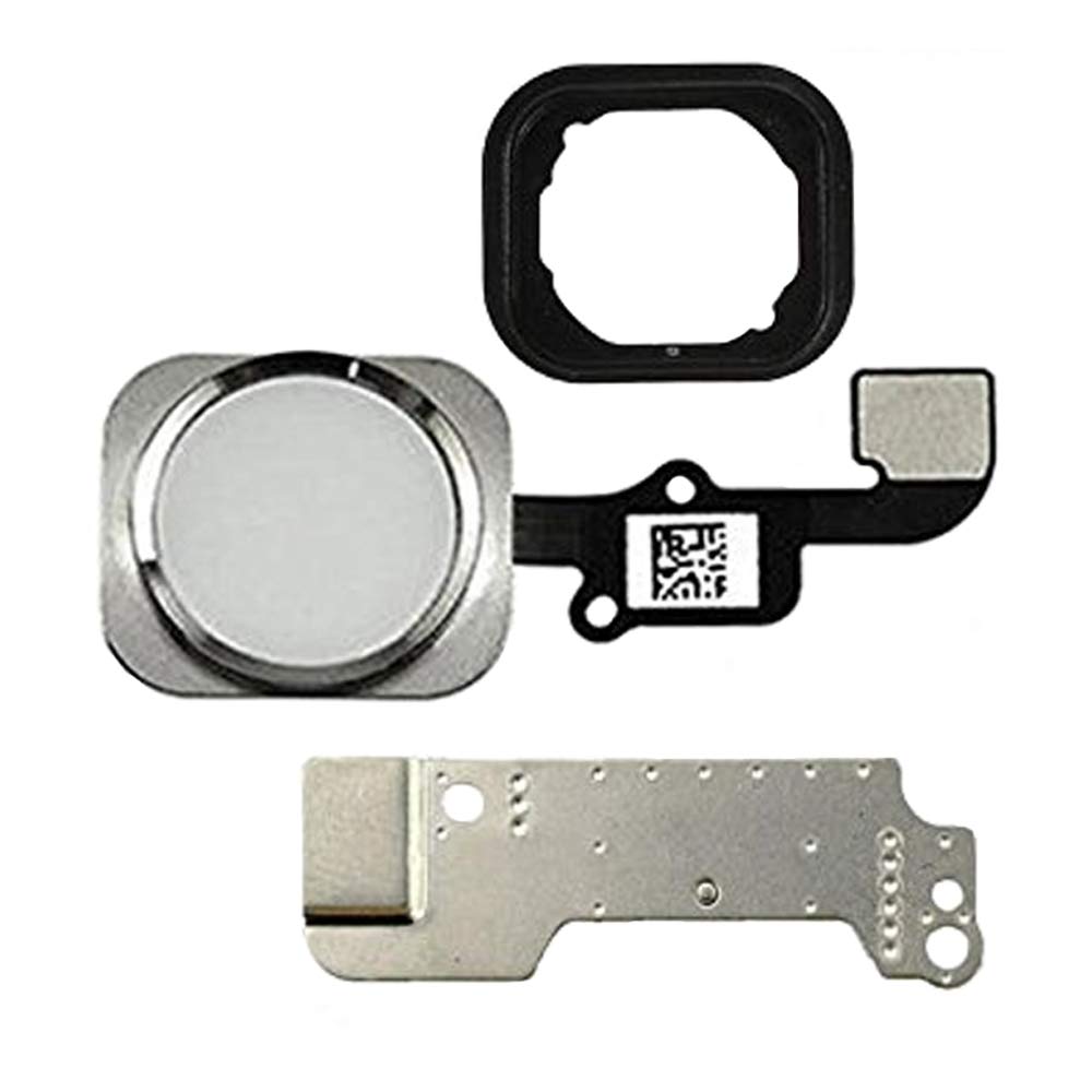 Mmobiel Home Button Compatible With Iphone 6/6 Plus   Flex Cable Connector   Replacement   Incl. Screwdrivers   White