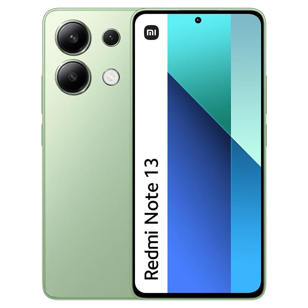 Xiaomi Redmi Note 13 4G LTE (128GB + 8GB) 6.67 108MP Triple (for Tmobile Mint Tello & Global) Global Bands Unlocked (Mint Green)