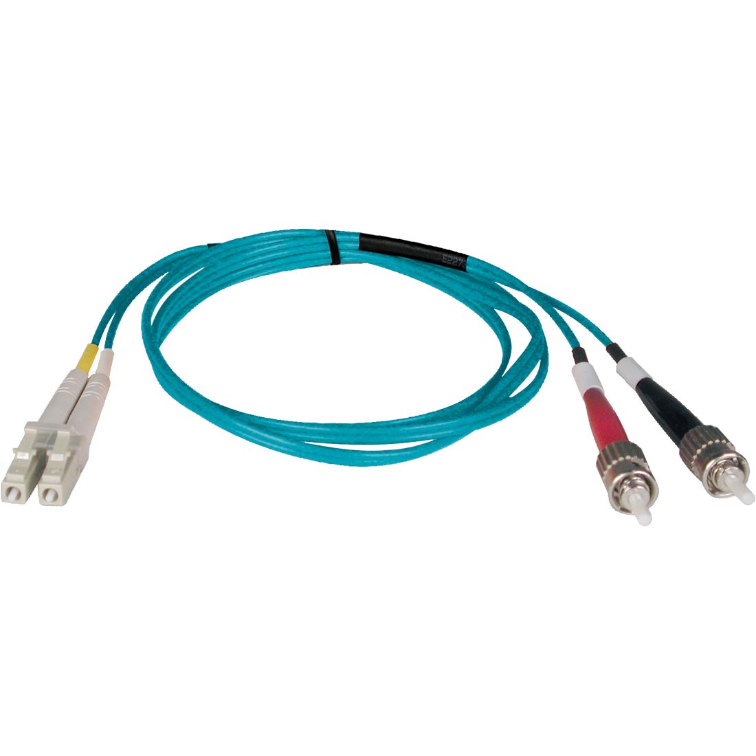 Tripp Lite N818-03M 10Gb Multimode Duplex 50/125 LSZH Aqua Fiber Patch Cable LC/ST - 3M (10ft)