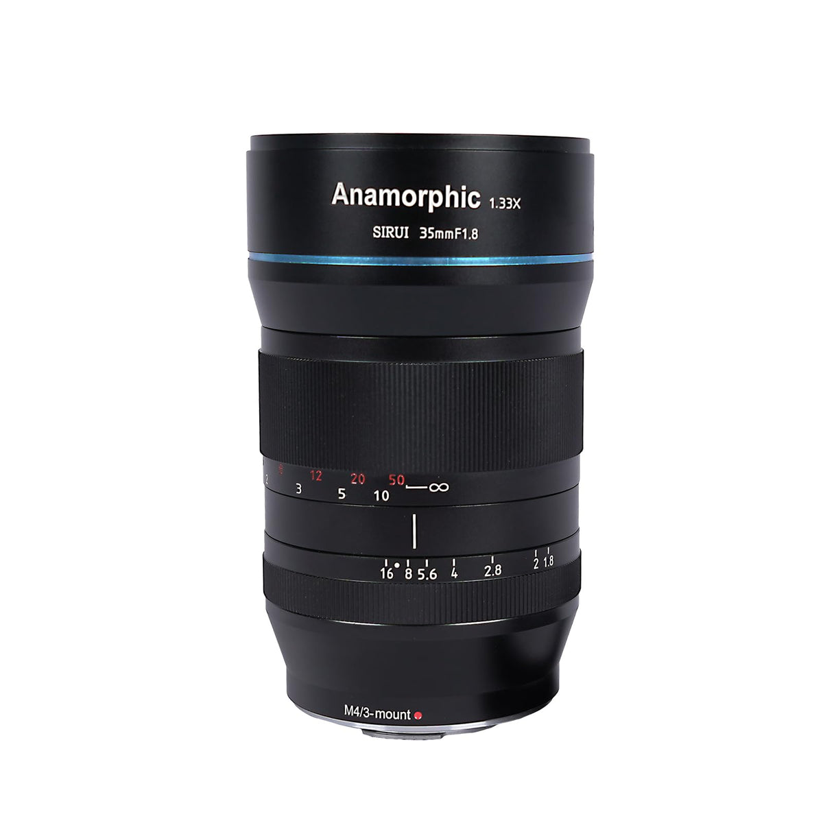 Sirui 35Mm F1.8 1.33X S35 Anamorphic Lens, Cinema Lens For L Mount, Blue Flare