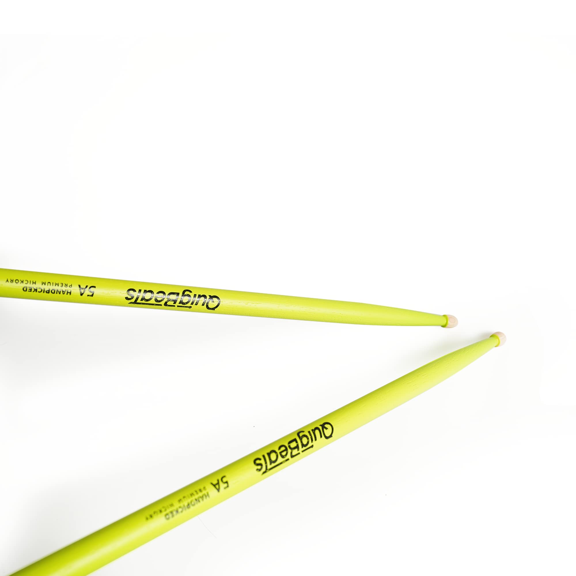 Quigbeats Drum Sticks, Hickory 5A Drumsticks, Drumsticks For Adults & Kids 5A 3 Pairs   Green