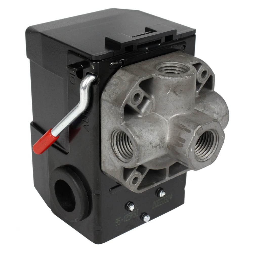 Lefoo Quality Air Compressor Pressure Switch Control 95 125 Psi 4 Port W/Unloader Lf10 4H 1 Npt1/4 95 125