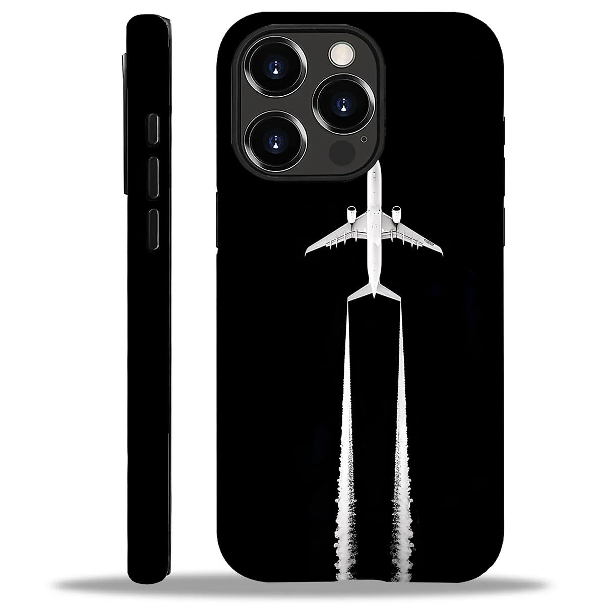 WANKBLC Compatible with iPhone 13 Pro Max Matte Case, Airplane Pilot Plane Aviation Pattern for Girl Full Body Design Soft Silic