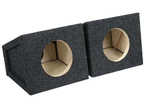 Atrend Pro Audio Tuned Speaker Enclosures Set Of 2 Pieces (6.5 Inch), Charcoal With High Grade 5/8 Inch Mdf Reduces Rattles And 