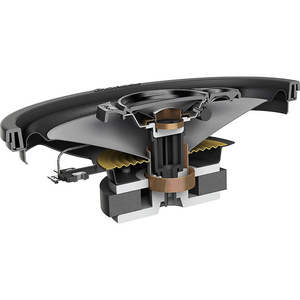 Pioneer Ts-A462F A Series 4X 6 3-Way, 210 W Max Power, Carbon/Mica-Reinforced Impp Cone, 11Mm Tweeter And 1-5/8 Cone Midrange -