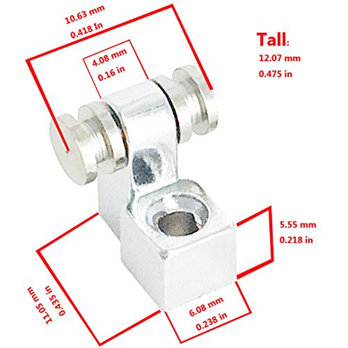 Greenten Chrome Roller String Trees Retainers,String Guides With Screws Replacement,(1 Pair)1