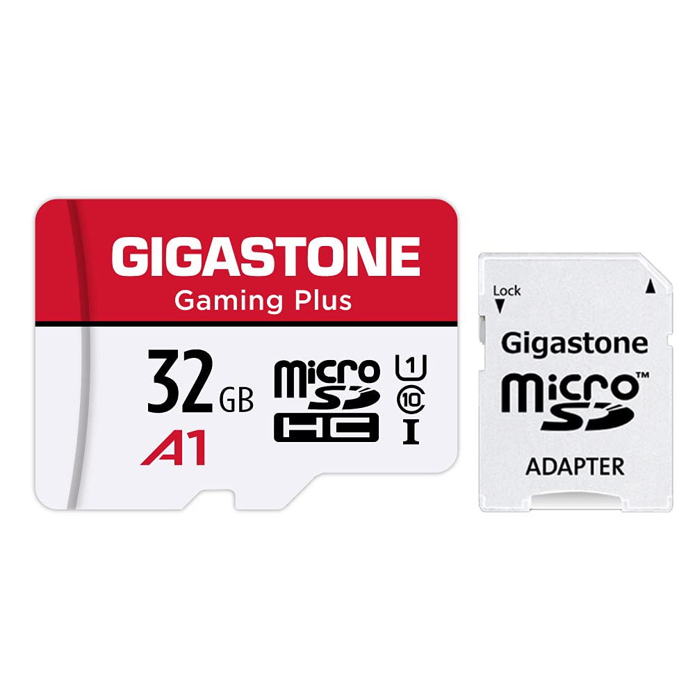 [Gigastone] Micro Sd Card 32Gb, Gaming Plus, Microsdhc Memory Card For Nintendo Switch, Smartpone, Roku, Full Hd Video Recording