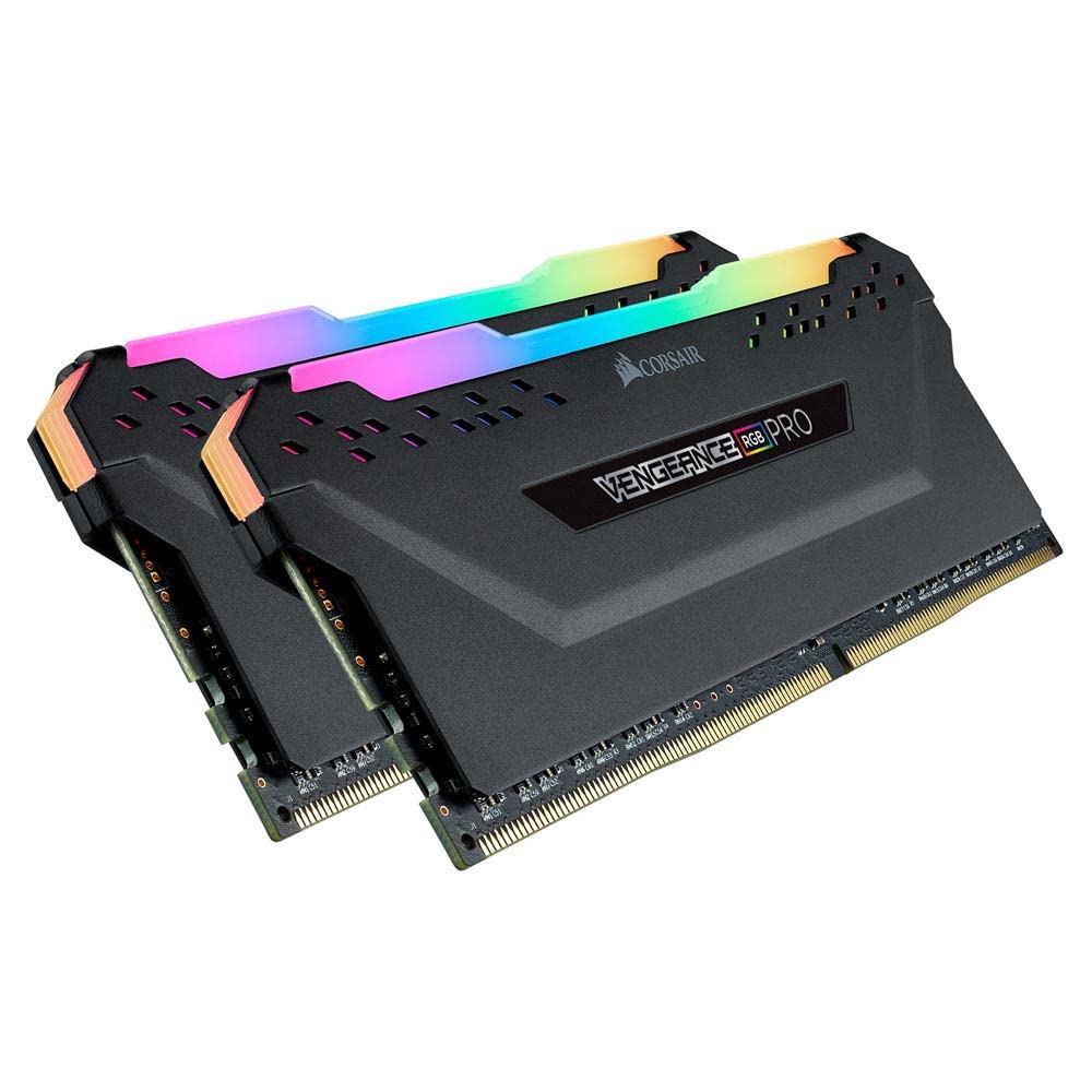 Corsair Vengeance Rgb Pro 16Gb (2X8Gb) Ddr4 3600 (Pc4-28800) C18 Amd Optimized Memory - Black