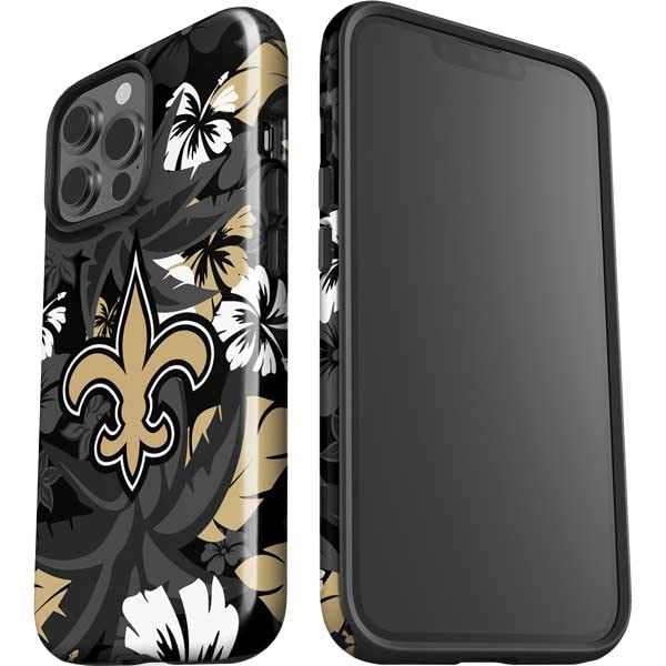 Skinit Impact Phone Case for iPhone 14 Pro Max NFL New Orleans Saints Tropical Print