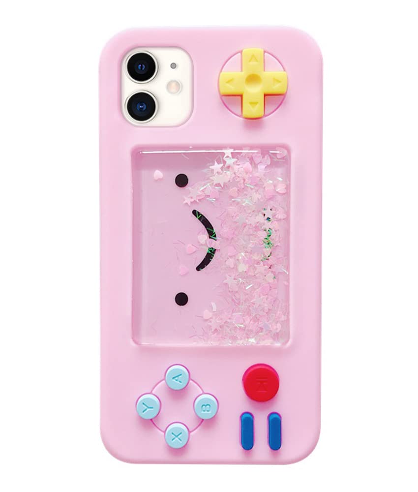 Unnfiko Squishy 3D Cartoon Game Case Compatible With Iphone 11, Creative Liquid Stars Funny Play Case Soft Rubber Protective Cov