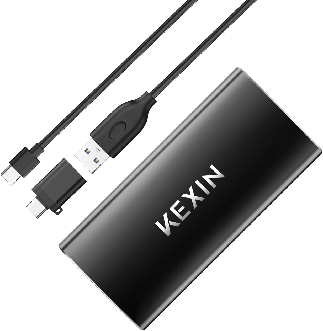 Kexin External Ssd 256Gb External Hard Drive Usb C Portable Ssd, Up To 500Mb/S, Usb 3.1 External Solid State Drive For Pc Mac An