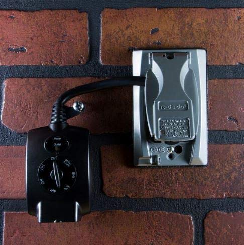 15 Amp Outdoor Plug In Mechanical Dusk To Dawn Countdown Timer With Grounded Outlet