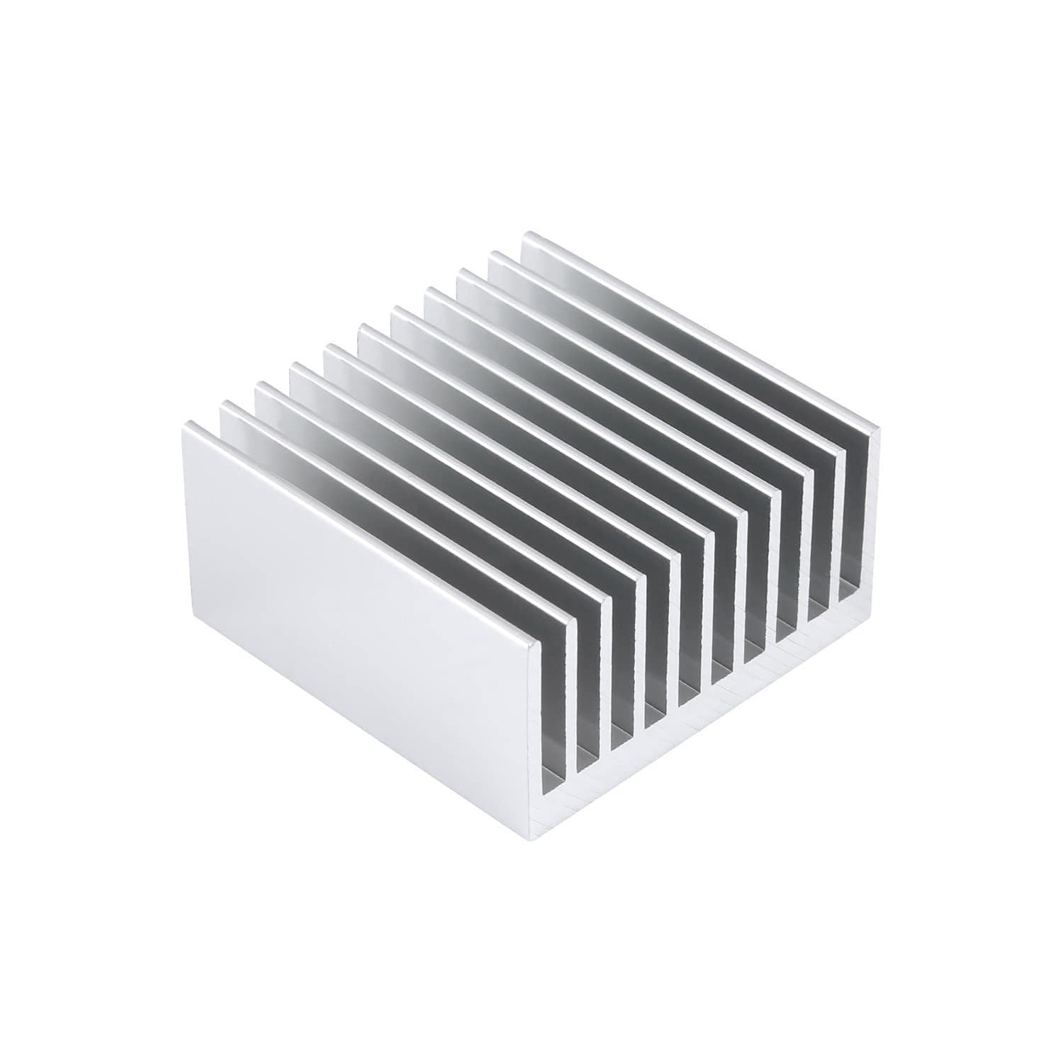 4Pcs Heatsink 40Mm X 40Mm X 20Mm/ 1.57'X1.57'X0.79' Aluminium Heatsink Kit Sync Cooler Cooling Fins For Electronics Computer Vrm Led Memory Chip Peltier Module 3D Printer Stepper Motor (40X40X20Mm)