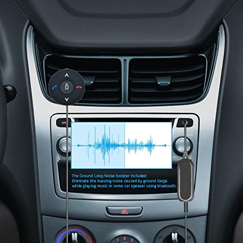 Besign Bluetooth 4.1 Car Kit For Handsfree Talking And Music Streaming, Wireless Audio Receiver With Dual Port Usb Car Charger A