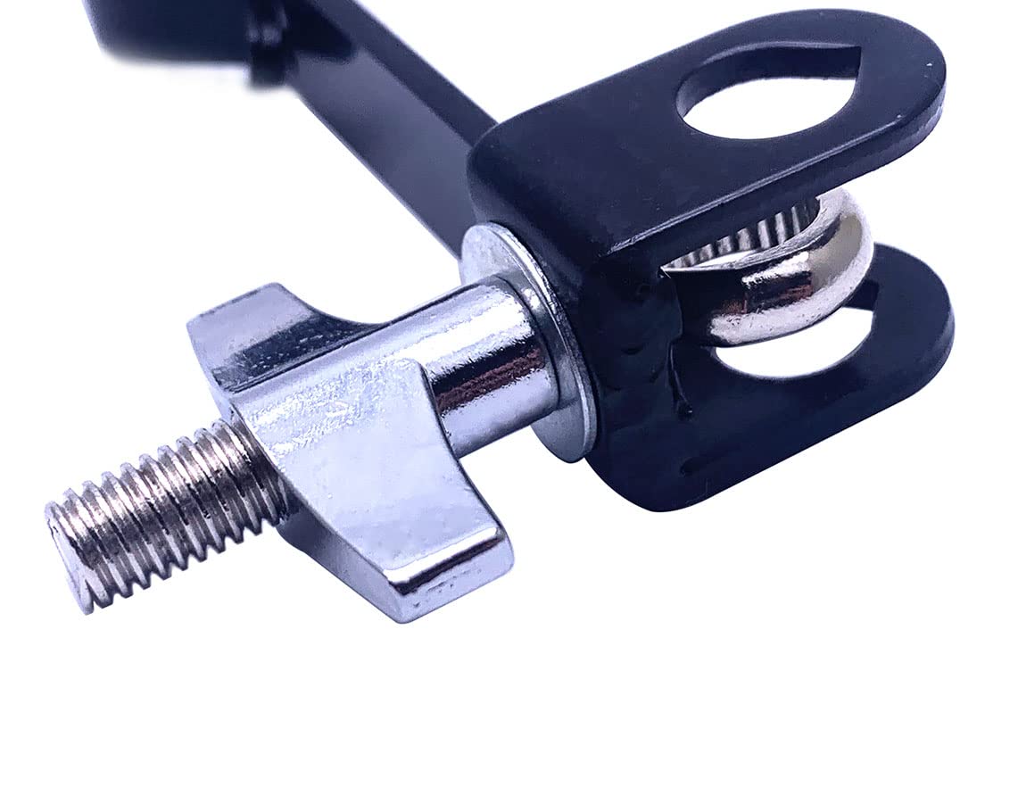 Tuoren Cowbell Holder Clamp Drum Set Mounting Clamp Bracket For Jam Blocks Tambourine Cymbal Black Powder Coated Steel