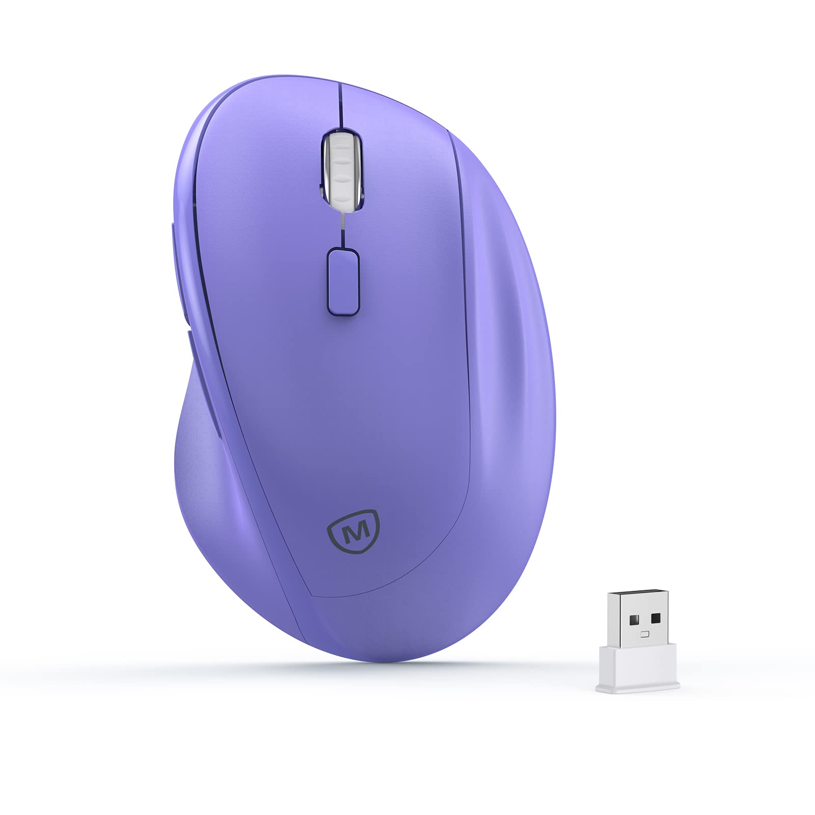 Ergonomic Wireless Mouse With Usb Receiver For Pc Computer, Laptop And Desktop, Ergo Mouse Vertical With Silent Clicks Long Batt