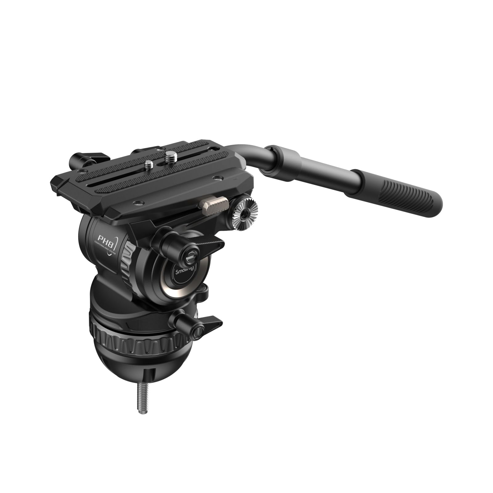Smallrig Ph8 Professional Fluid Video Head With 6-Step Counterbalance, 4-Step Pan/Tilt Hydraulic Damping, Detachable Handle, Qr