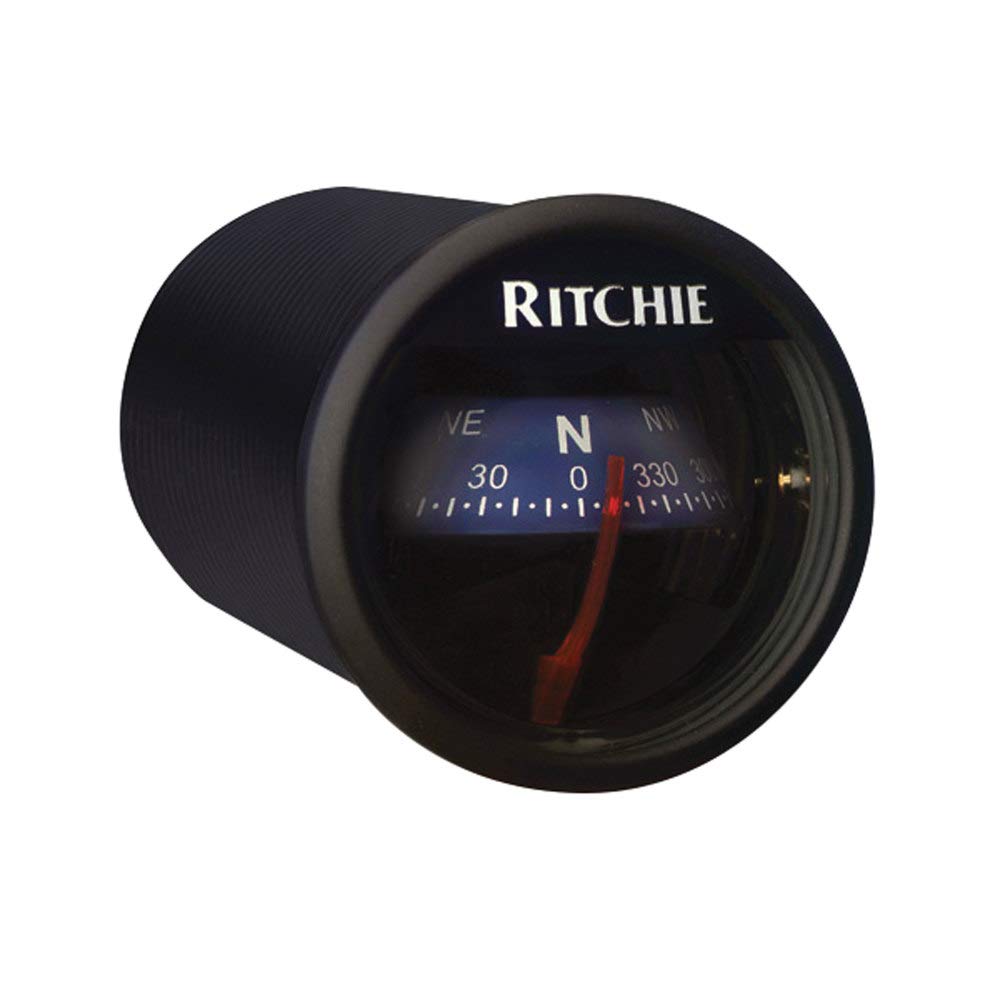 Ritchie Navigation Ritchiesport X 21Bu   Black Housing With Blue 2 Inch Direct Reading Dial Dash Mount Compass
