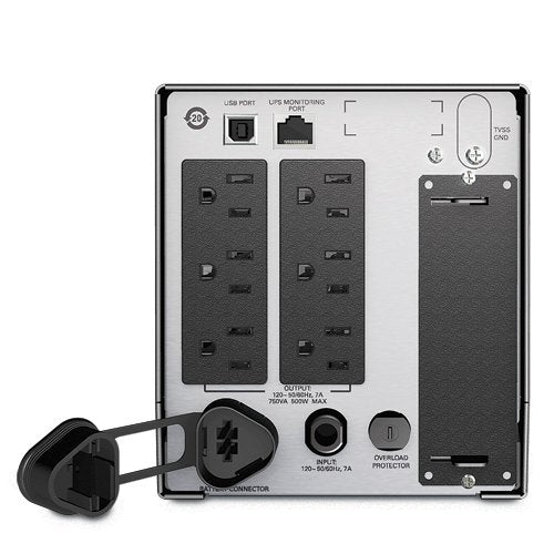 Apc Smart Ups 750Va Ups Battery Backup With Pure Sine Wave Output (Smt750) (Not Sold In Vermont)