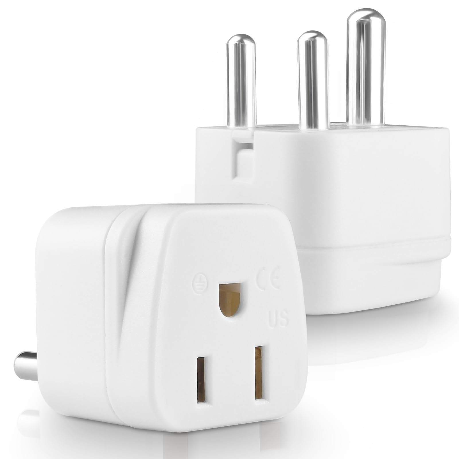 India Adapter,Type D Adapter For Travel Us To India Plug Adapter Indian,Power Adapter India For Pakistan,Sri Lanka,Burma,Maldive
