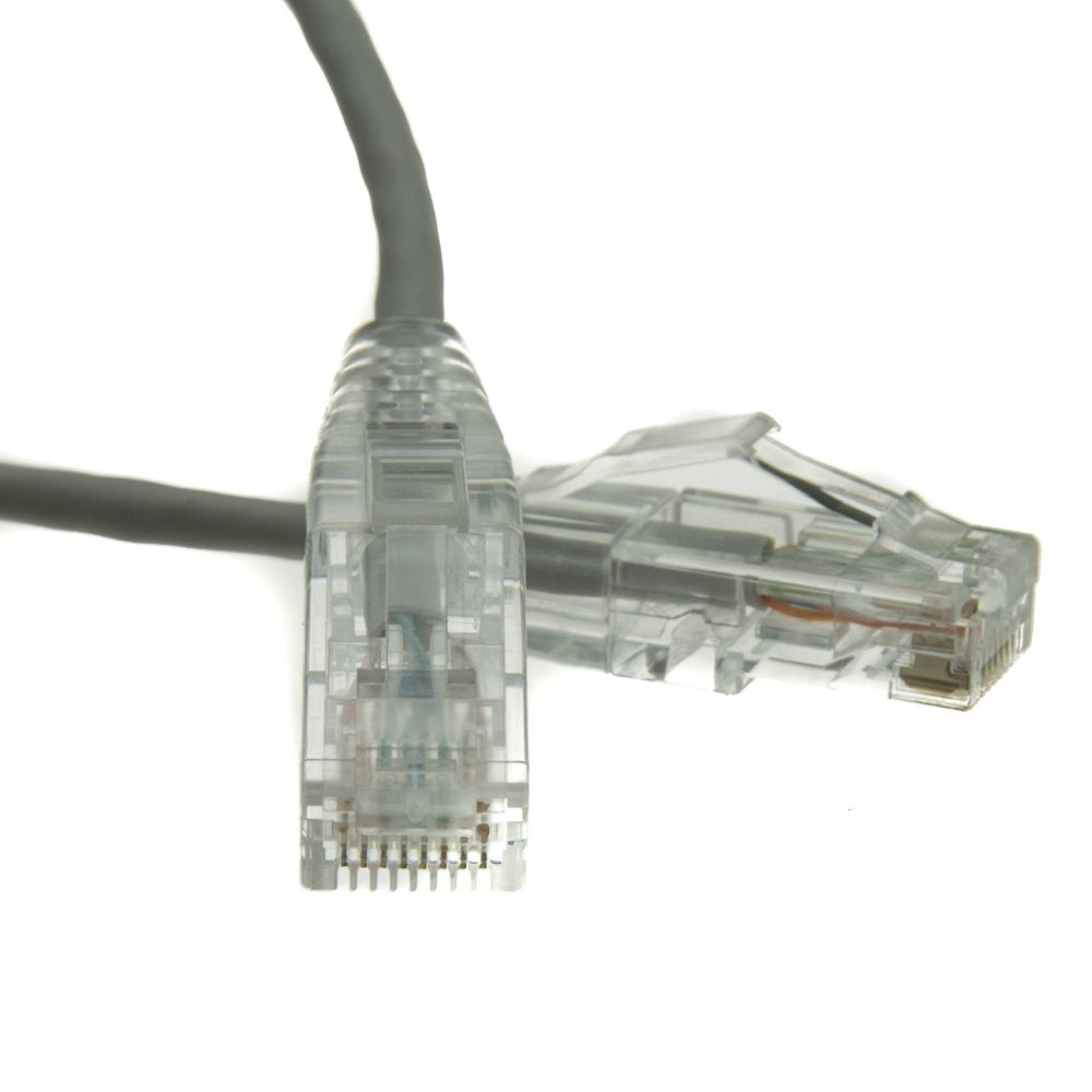 Futureonics Slim Cat6a Ethernet Cable 15 Ft (50 Pack) Indoor & Outdoor 10 Gigabit Snagless Molded Booted Ultra Thin Networking W