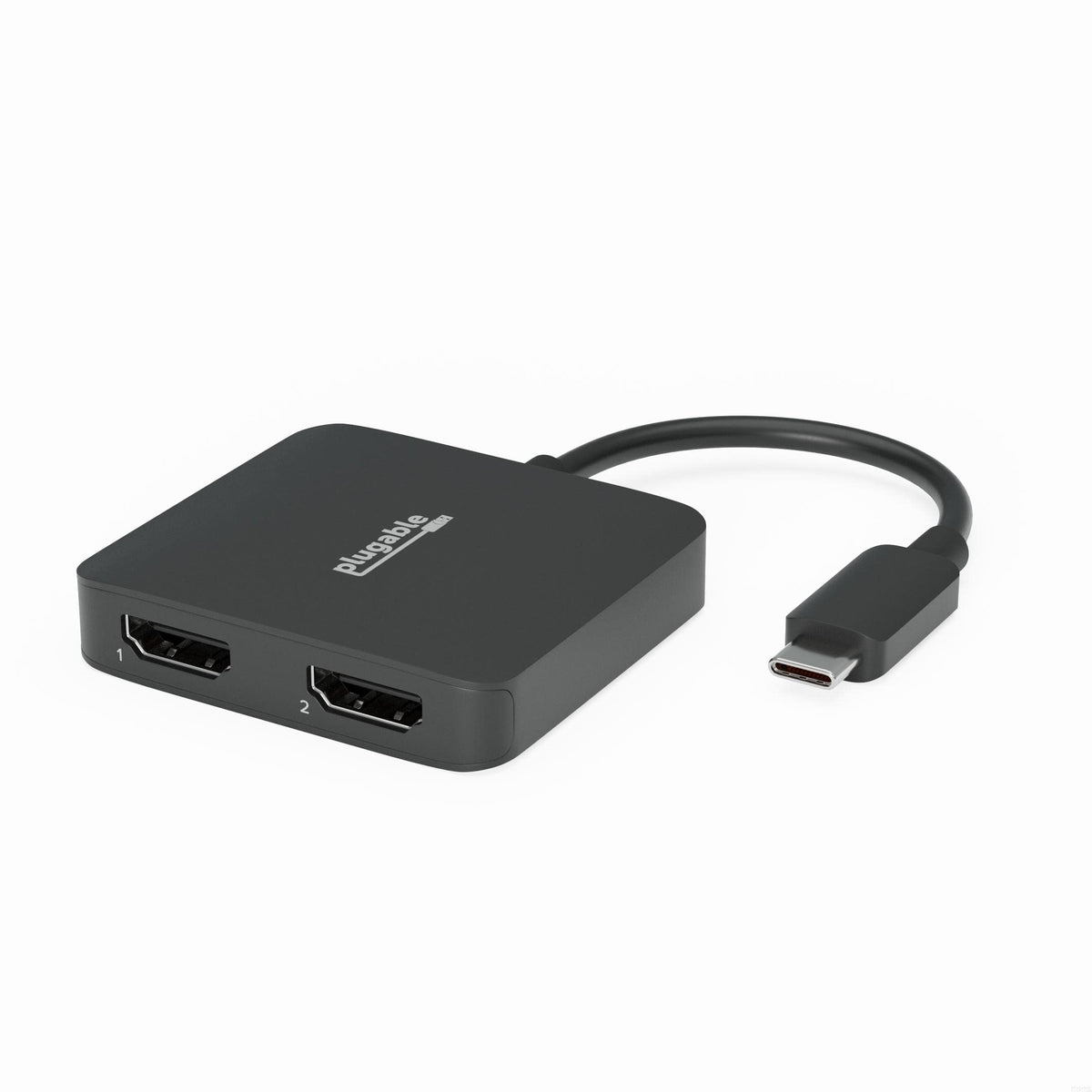 Plugable Usb C To Hdmi Adapter For Dual Monitors 4K 60Hz, Compatible With Windows, Chromebook, Usbc Thunderbolt Usb4 Laptops, Ms