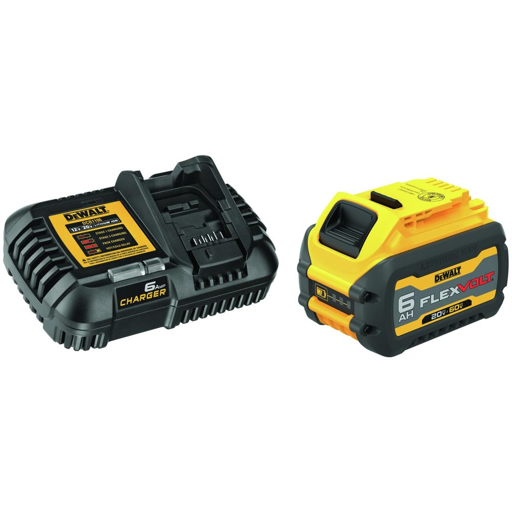 Dewalt Flexvolt 20V/60V Max Battery And Charger Starter Kit, Lithium Ion (Dcb606C)