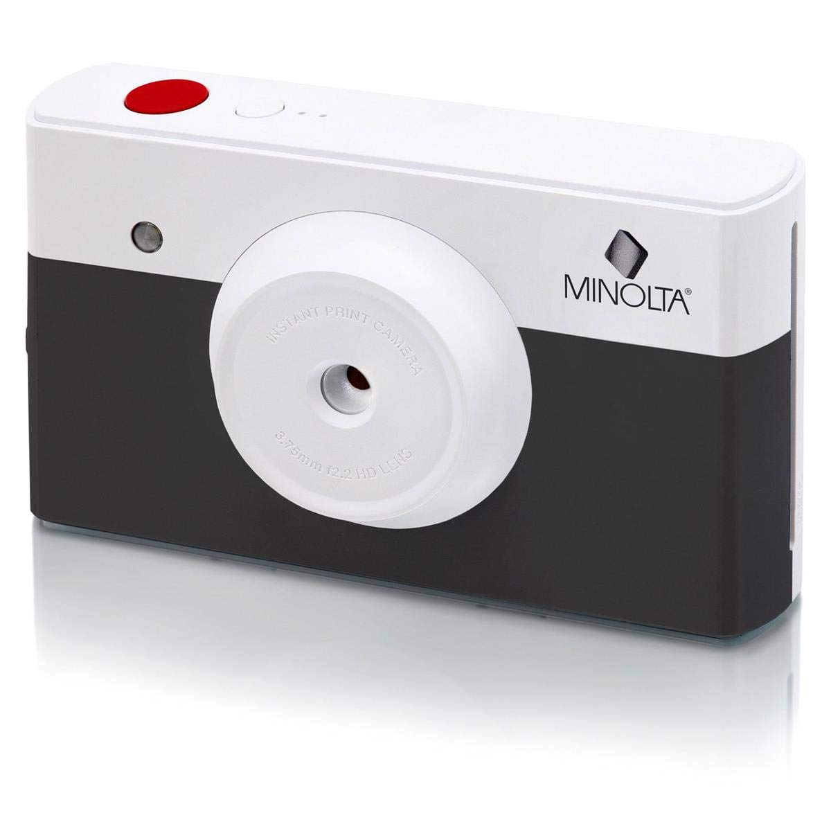 Minolta Mncp10 Ch Instapix 2 In 1 Instant Print Digital Camera & Bluetooth Printer, Charcoal