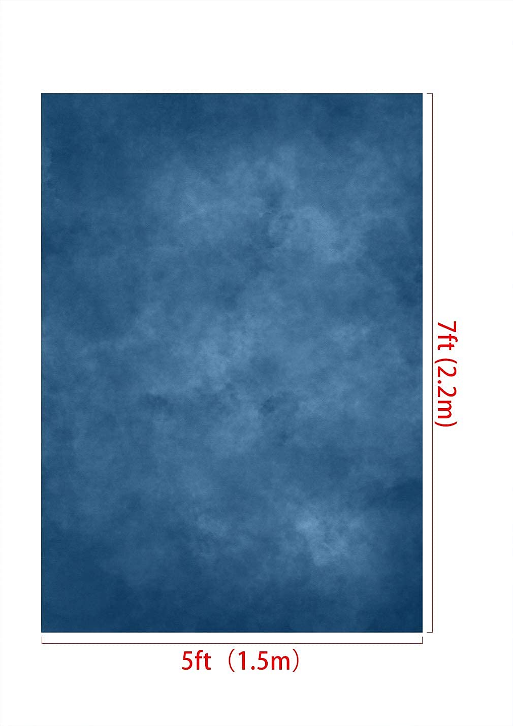 Kate 5X7Ft Blue Abstract Photography Backdrop Blue Headshot Portrait Background Photo Fabric Studio Props