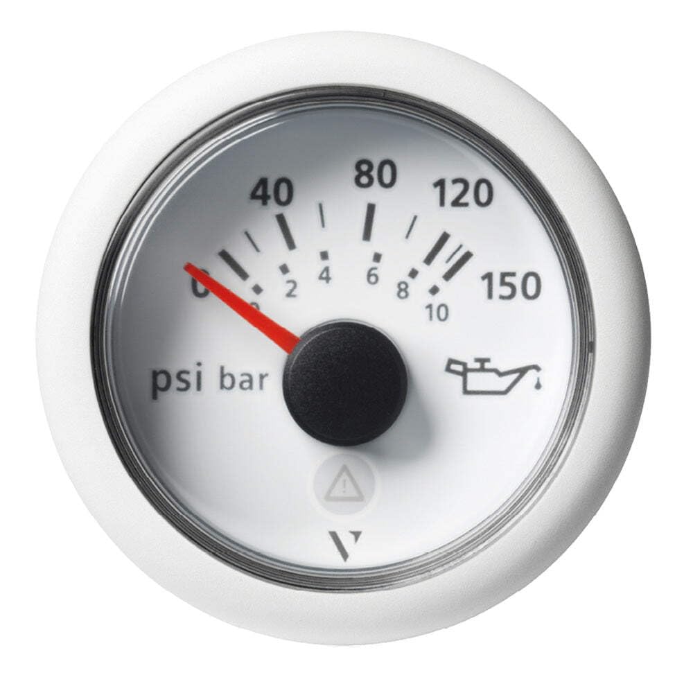 Veratron 52Mm (2-1/16'') Viewline Engine Oil Pressure Gauge - 150 Psi - White Dial &Amp; Bezel,WBEEAB0CWYX2ZQ9