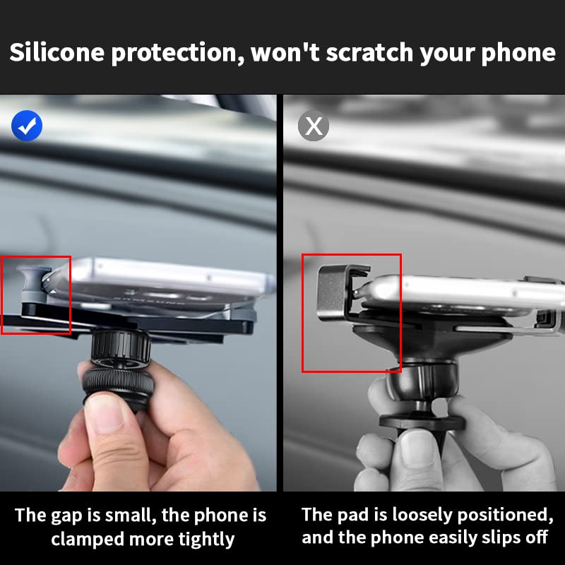 Oatsbasf Car Phone Mount, Hands Free Phone Holder, Gravity Air Vent Car Mount, Suitable For Mobile Phones Under 7 Inches (X01-Bl